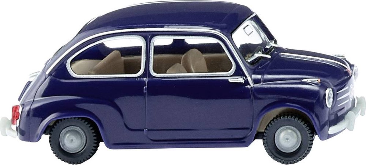 Wiking 009907 H0 Auto Fiat 600 - donkerblauw