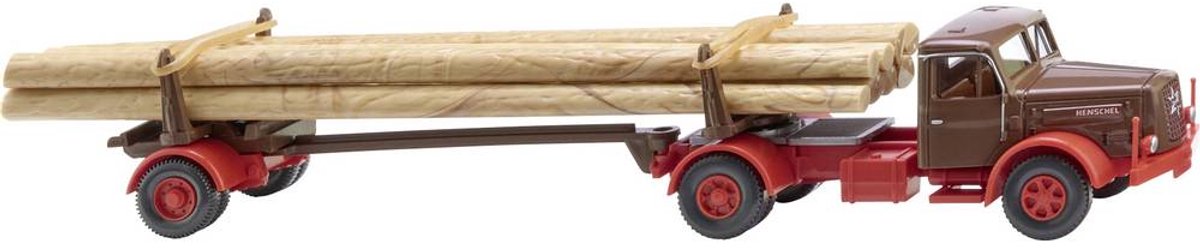 Wiking 039013 H0 Vrachtwagen Henschel Lange houttransporteur
