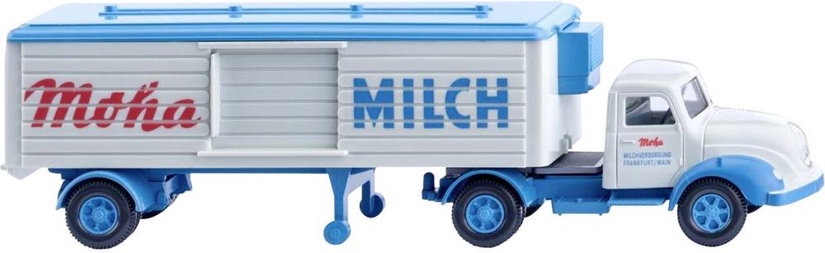 Wiking 052004 H0 Vrachtwagen Magirus S3500 koelkookzadeltrein Moha-melk