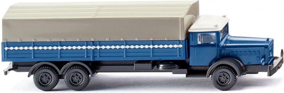 Wiking Miniatuurvrachtwagen Mb L 10000 1:87 Blauw