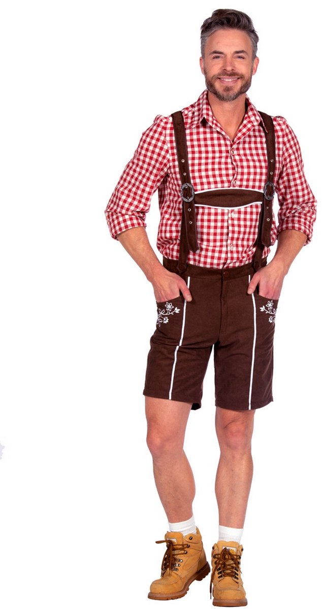 Broek Tirol Kort Bruin Heren Konstantin - Maat XXL