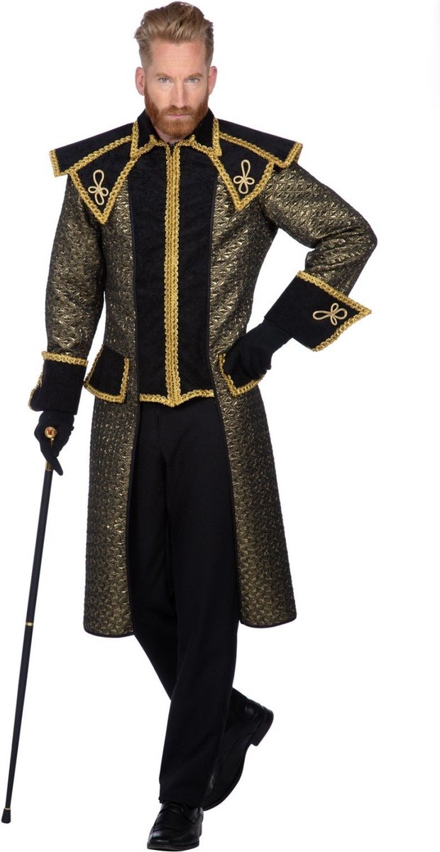 Carnavalsjas Grisha Zwart/Goud Heren - Maat 48