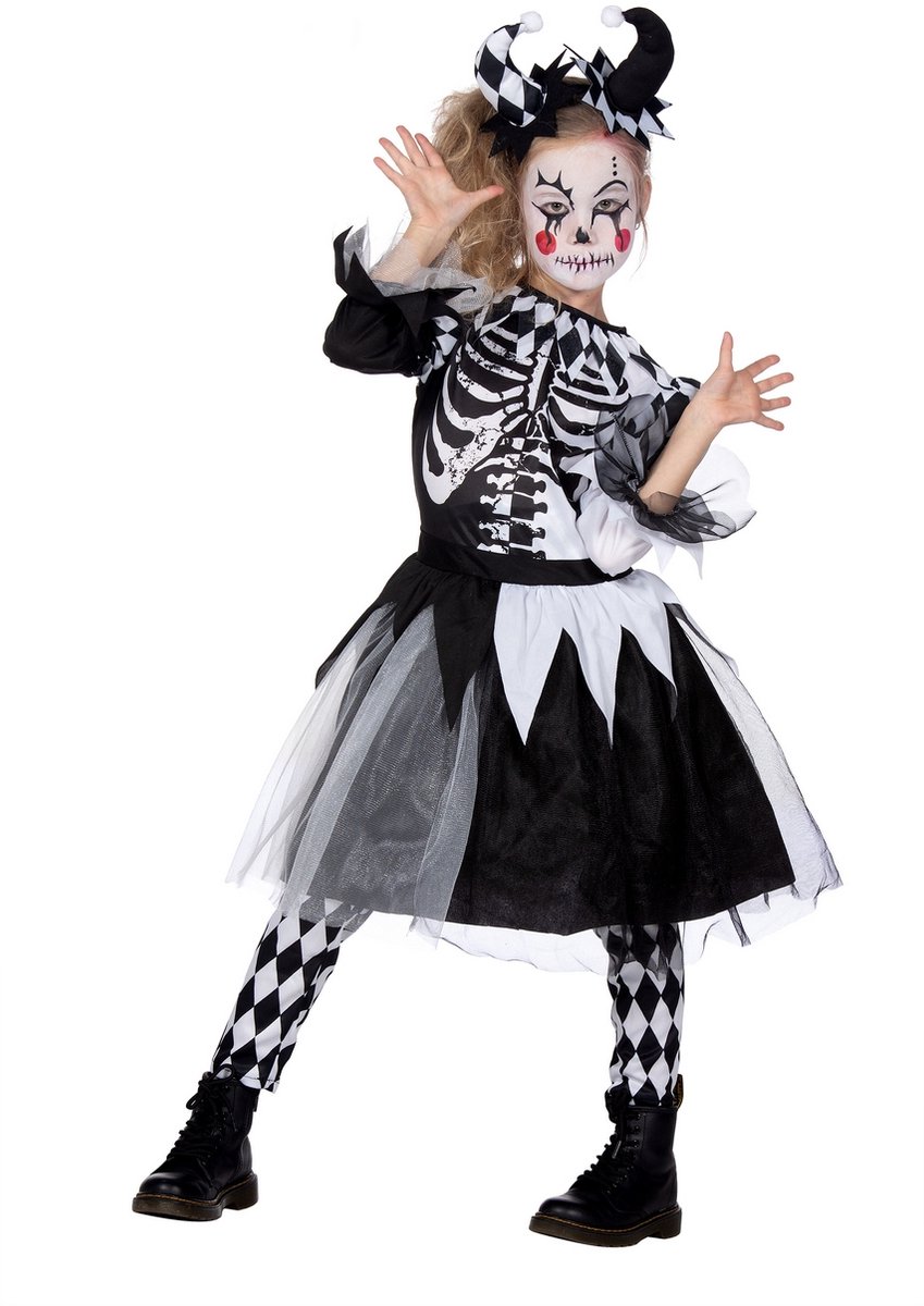 Duistere Enge Zwart Wit Clown - Meisje