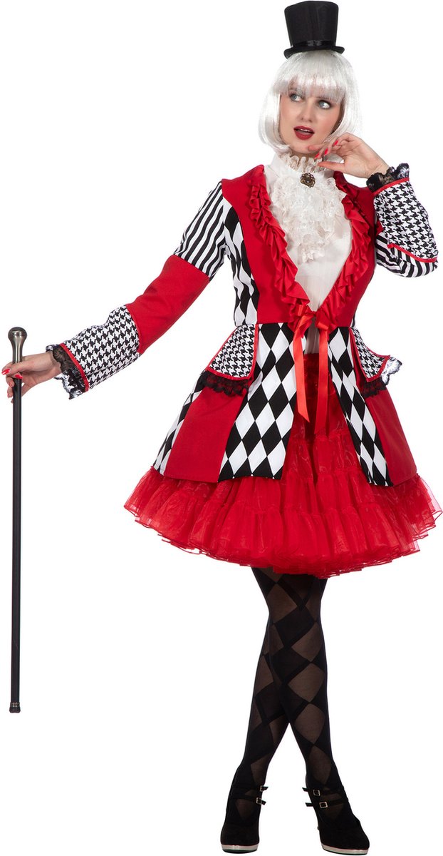 Jas Ruiten rood/wit/zwart Dames Premium - Maat 36