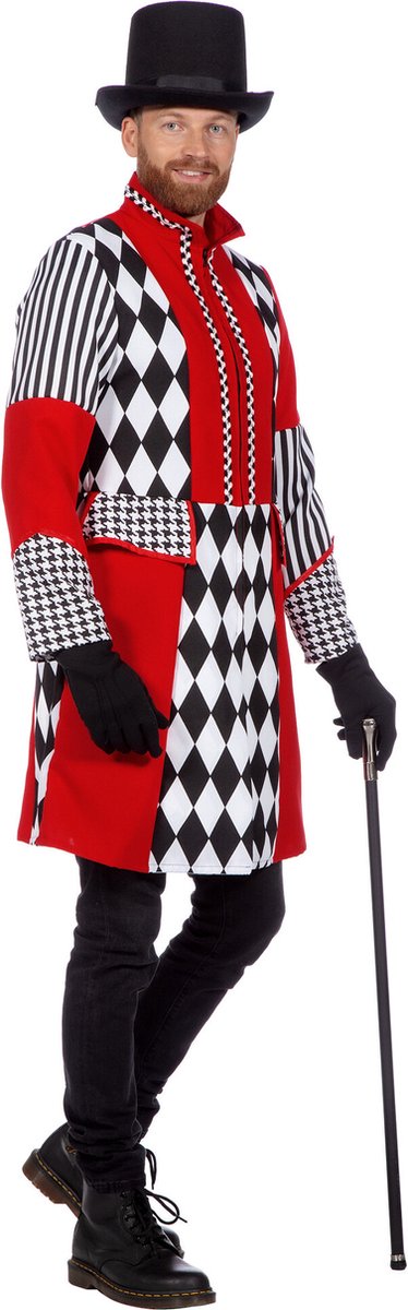 Jas Ruiten rood/wit/zwart Heren Premium - Maat L