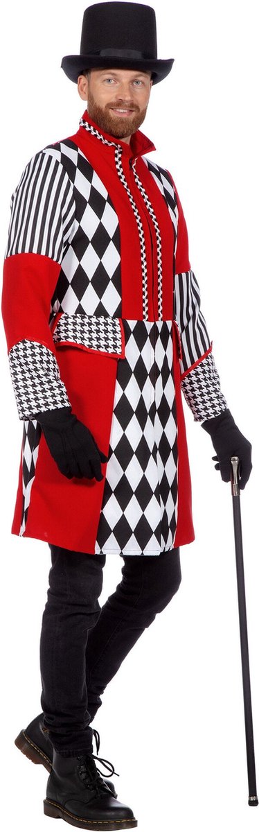 Jas Ruiten rood/wit/zwart Heren Premium - Maat M