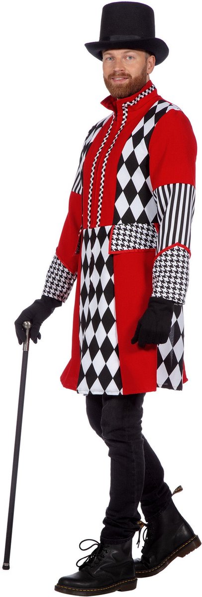 Jas Ruiten rood/wit/zwart Heren Premium - Maat XL