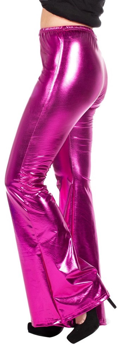 Legging Flared Dame Metallic - Roze - Maat 38