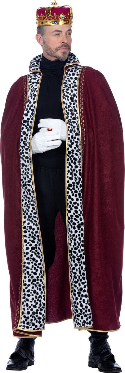 Luxe Koningsmantel Heren Bordeaux - Maat 3XL