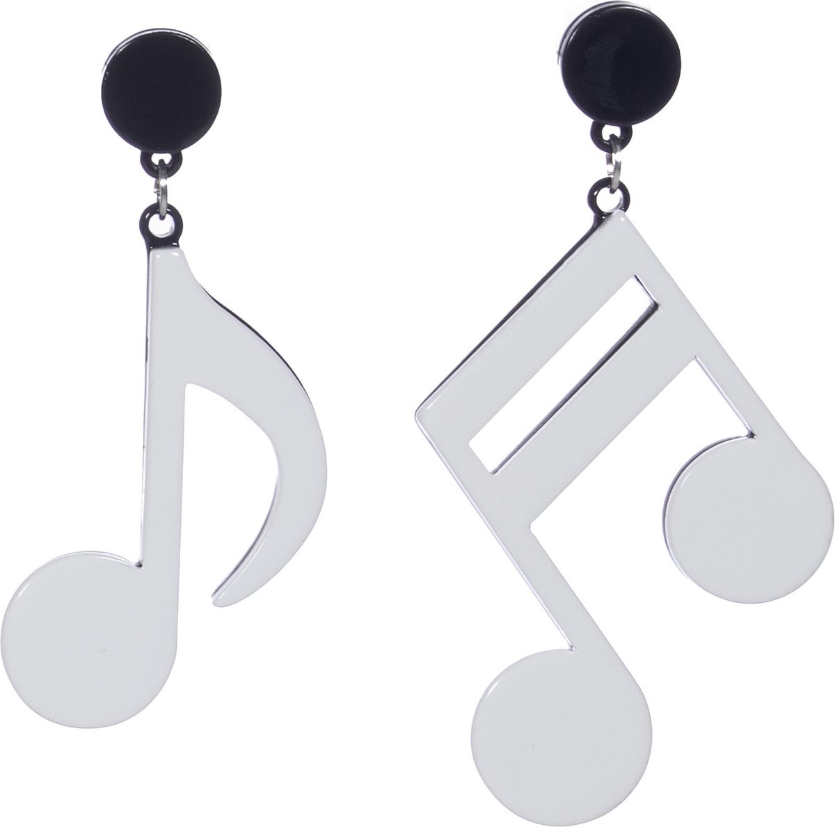 Oorbellen Muzieknoot - One Size - Unisex Volwassenen