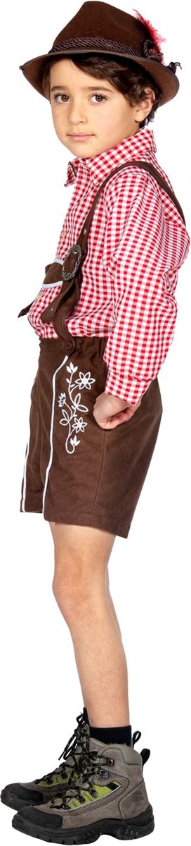 Tiroler Blouse Bordeau Kind Maximilian - Maat 128