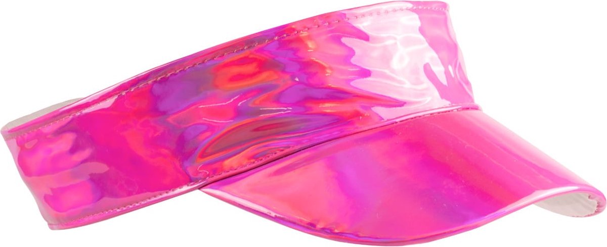 Zonneklep Bling roze hologram