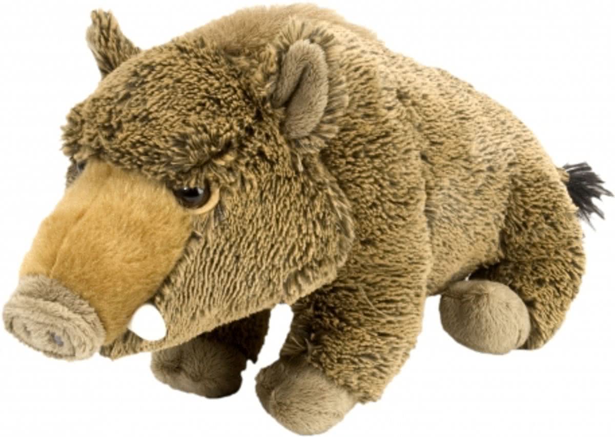 Pluche knuffel wild zwijn 30 cm