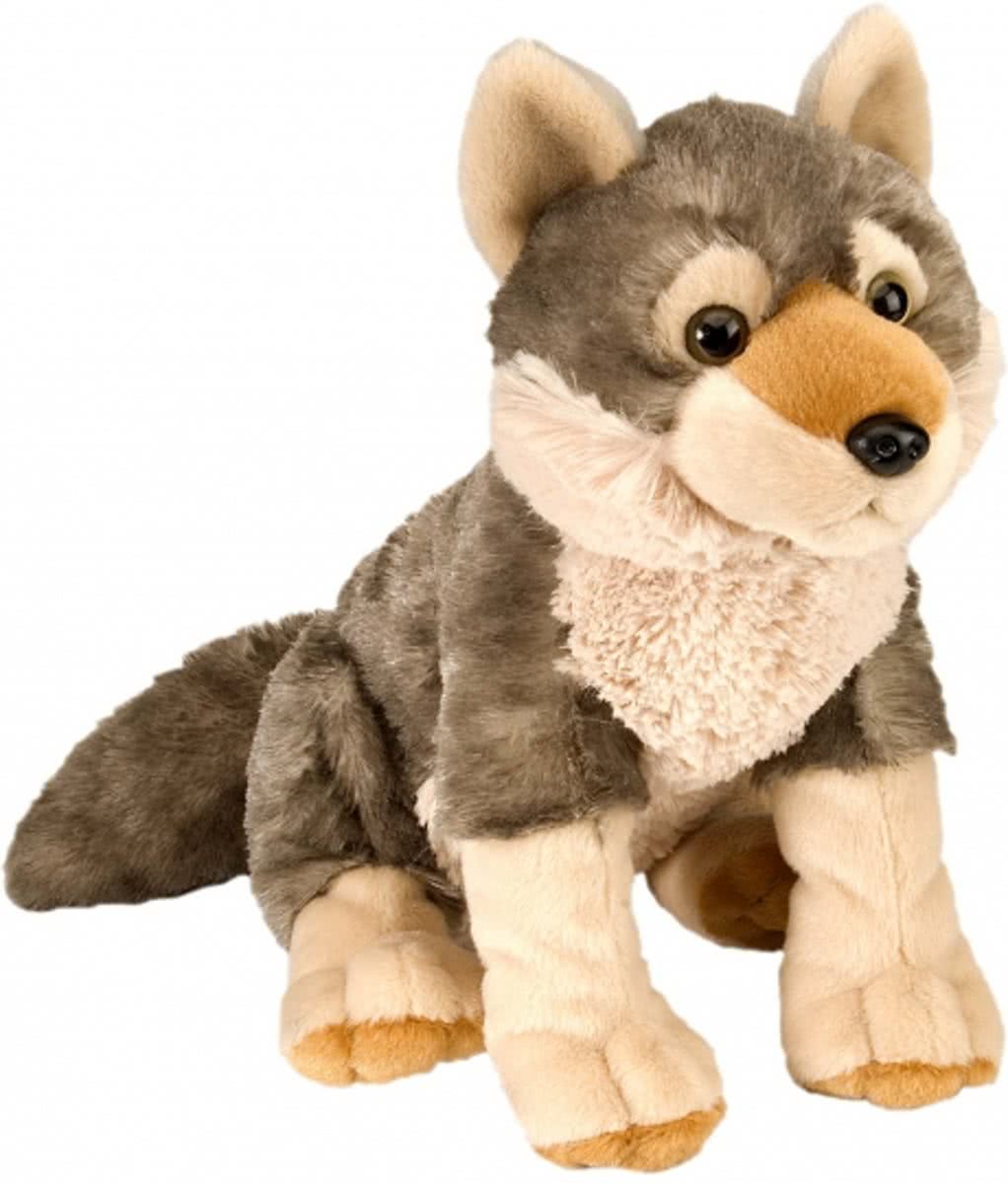 Pluche knuffel wolf 30 cm
