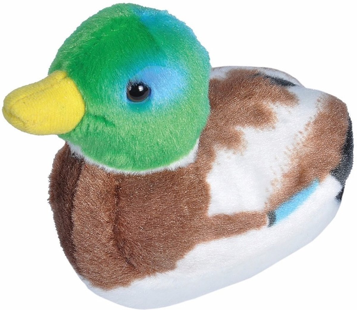 Pluche wilde eend 14 cm