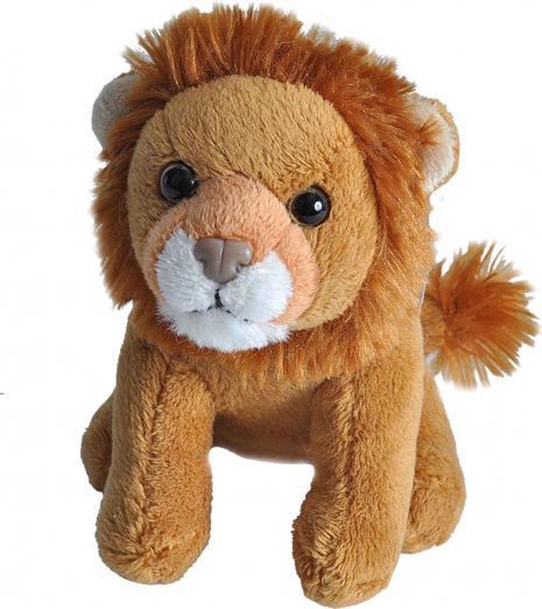 knuffel leeuw junior 13 cm pluche lichtbruin