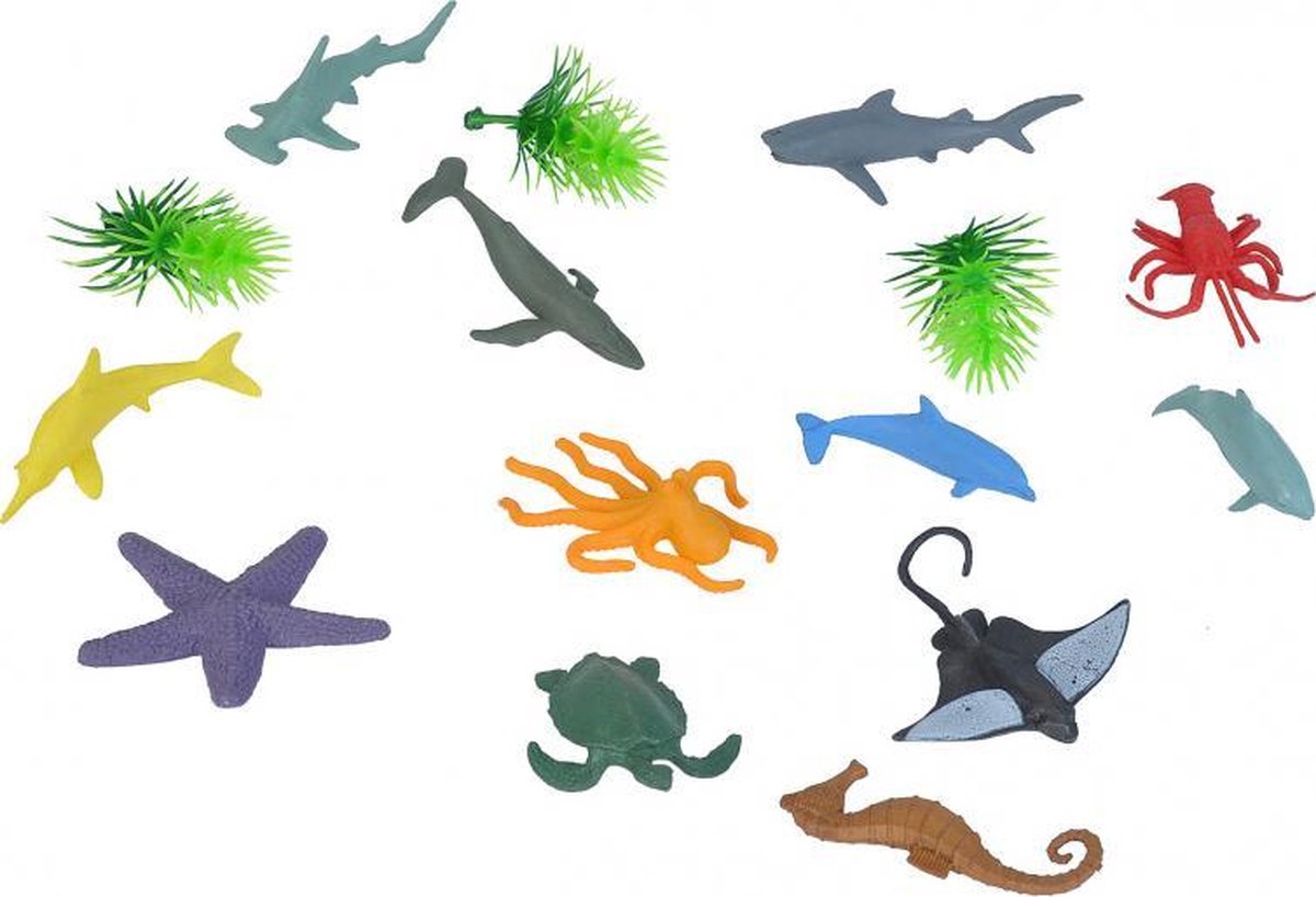 speelset zeedieren junior 15-delig