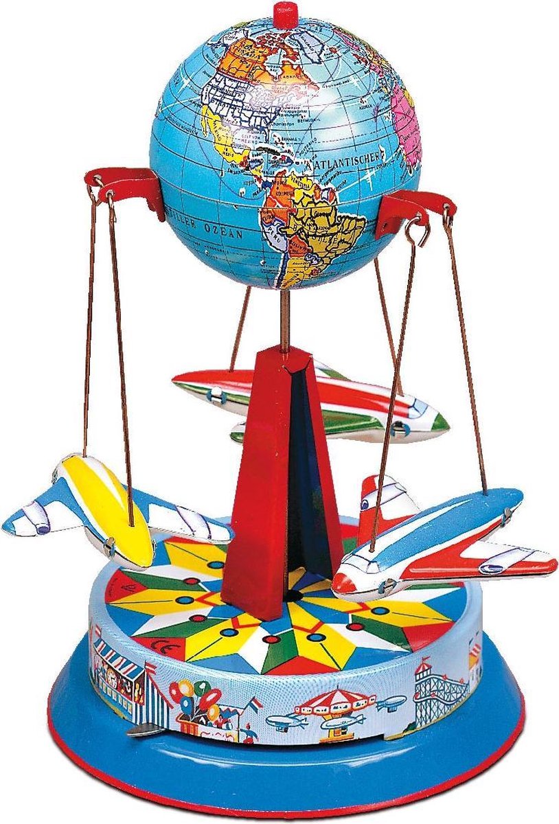 Wilesco - Globus-karussel Mit 3 Fliegern - WIL10550-Model speelgoed / kits / sets / accessoires voor kinderen om te bouwen (hobbys en creatief speelgoed voor kinderen)
