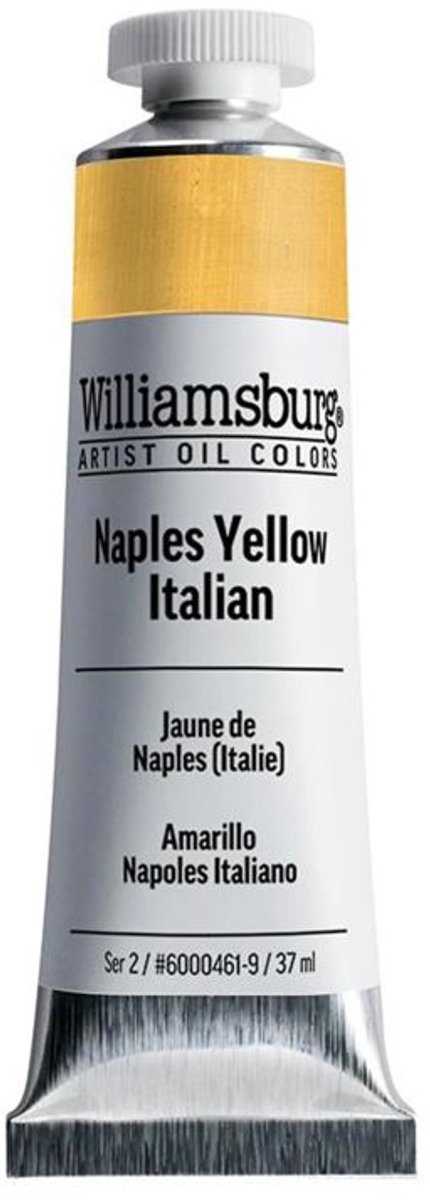 Williamsburg Olieverf Italiaans Napelsgeel Tube 37 ml