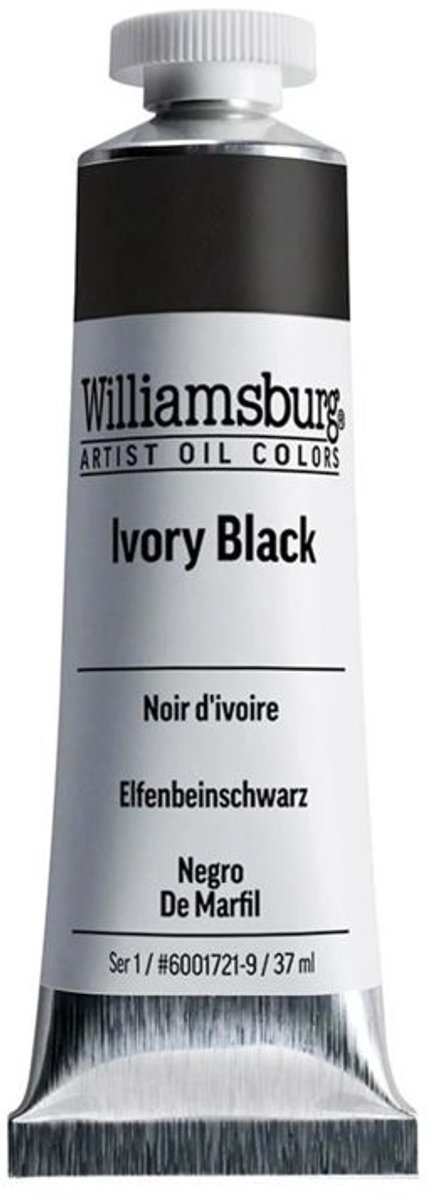 Williamsburg Olieverf Ivoorzwart Tube 37 ml