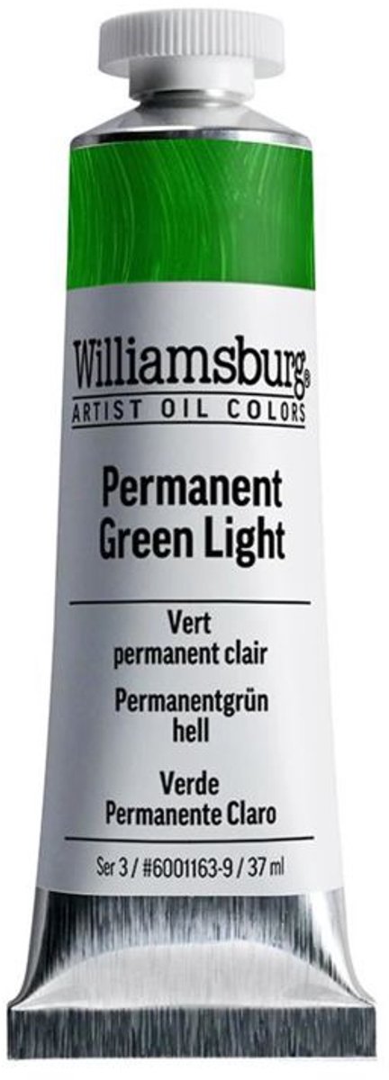 Williamsburg Olieverf Permanentgroen Licht Tube 37 ml
