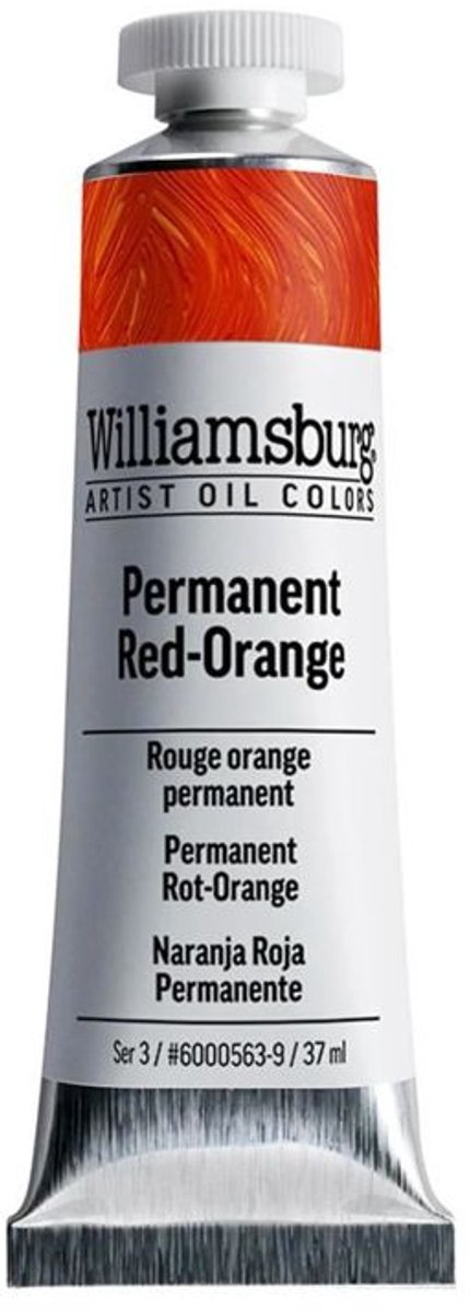 Williamsburg Olieverf Permanentrood Oranje Tube 37 ml