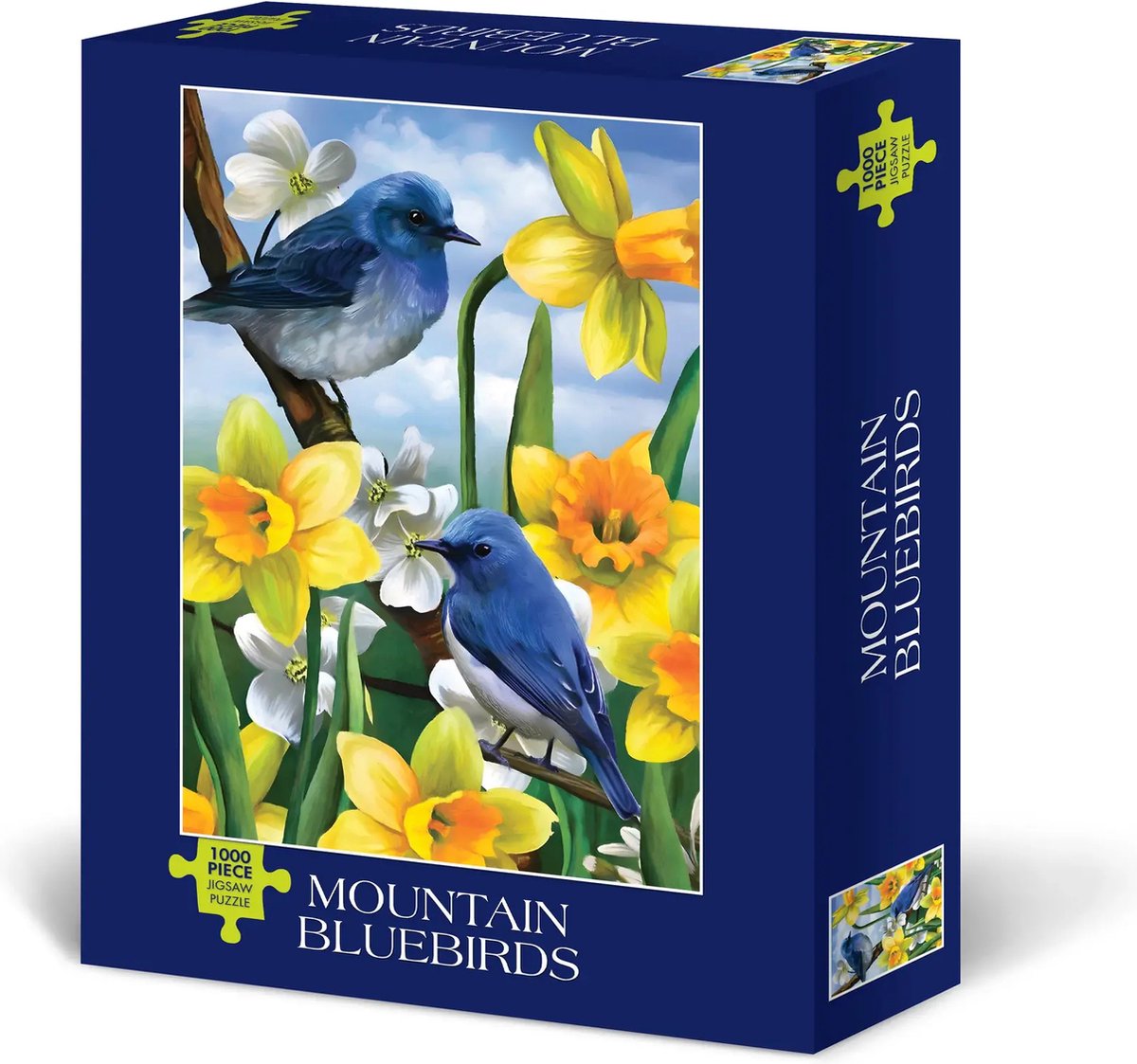 Mountain Bluebirds Puzzel 1000 Stukjes