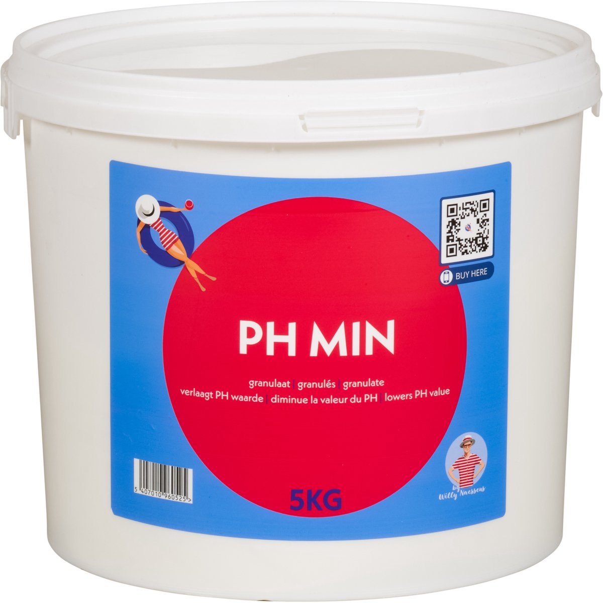Willy Naessens pH Min - Zwembad Granulaat - 5 kg - Zwembadreinigingsmiddel