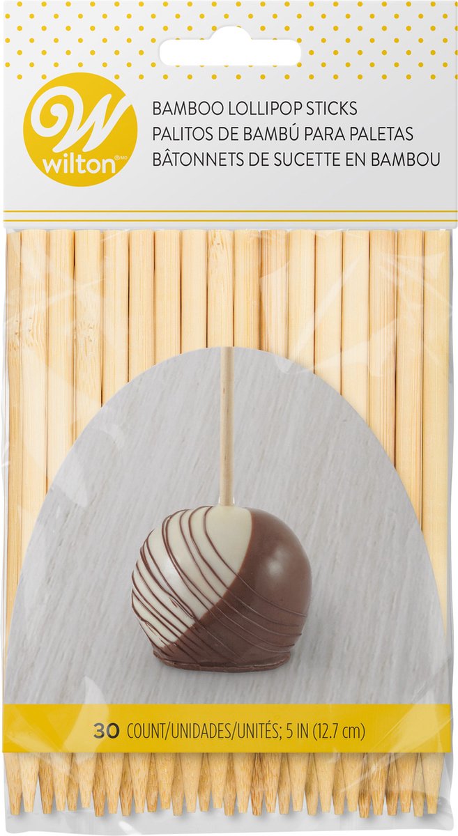 Wilton Bamboe Lollystokjes 12 cm pk/30
