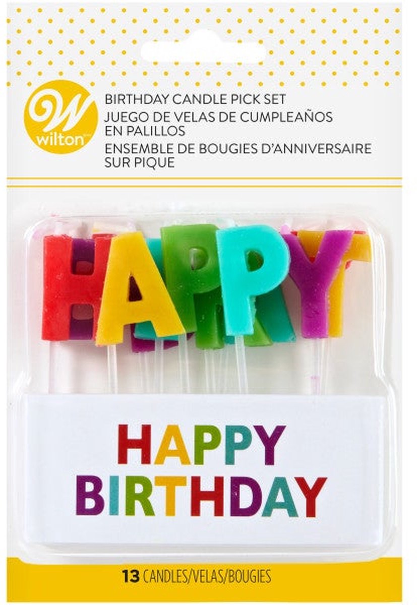 Wilton Kaarsen Happy Birthday Set/13