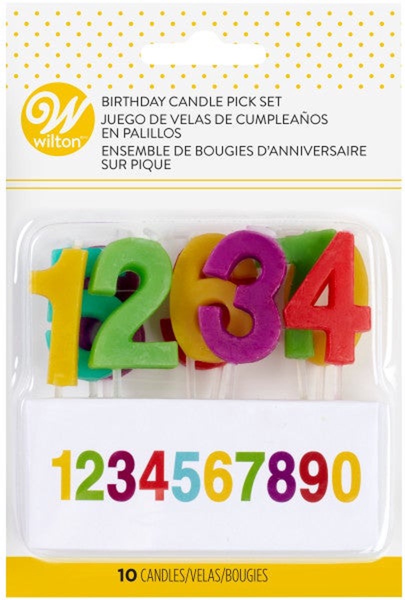 Wilton Kaarsen Nummers Set/10