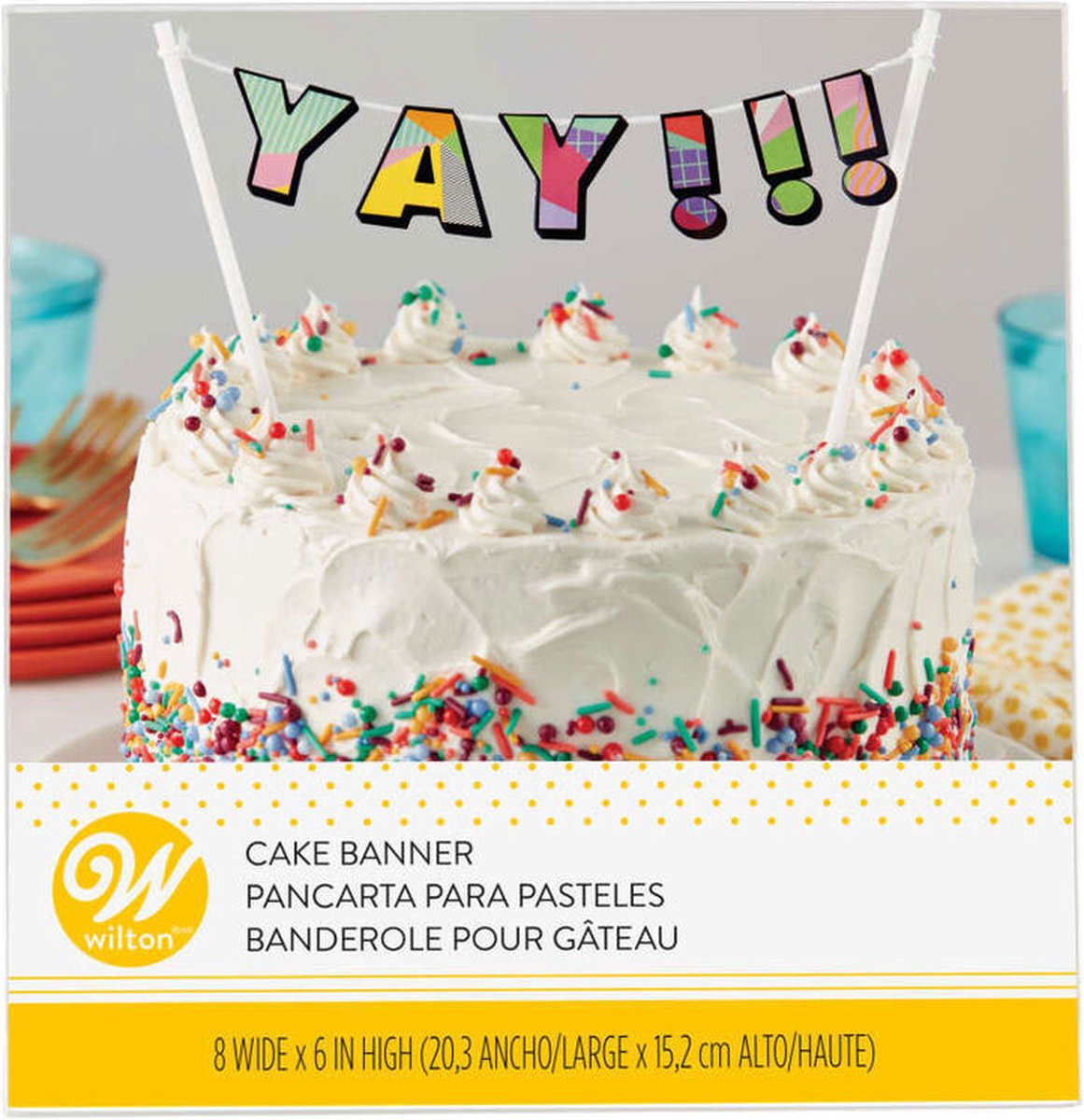 Wilton Taarttopper - Verjaardag Yay! - Taartdecoratie