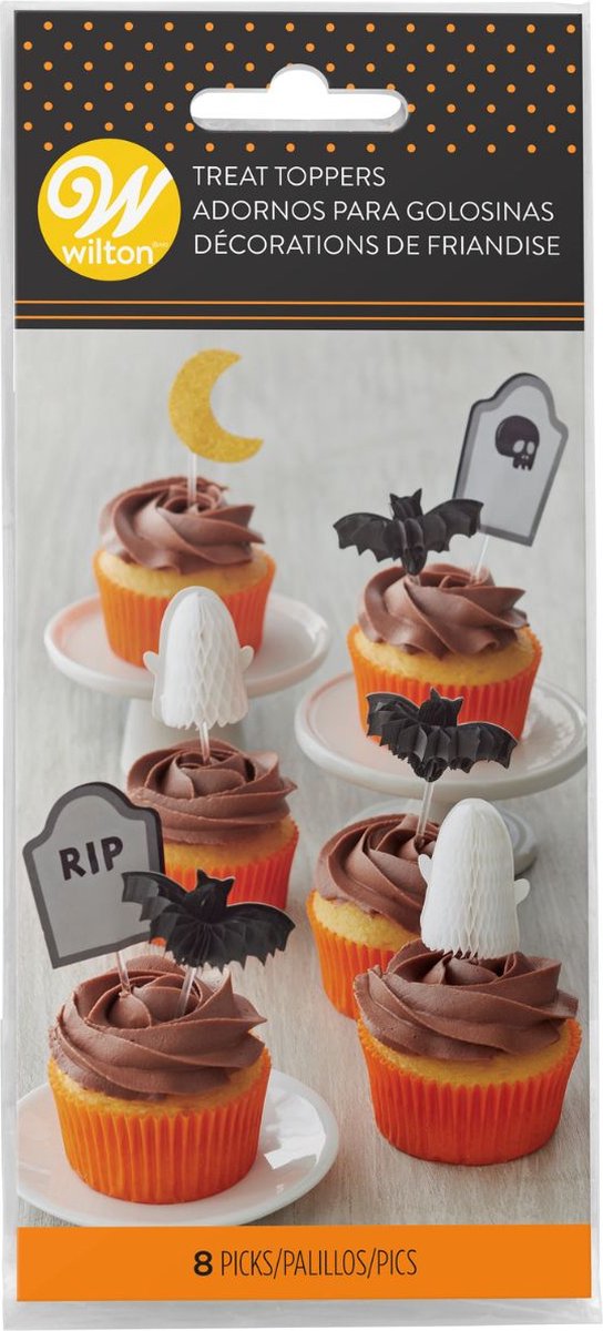 Wilton Taarttopper Set - Halloween - pk/8 - Taartdecoratie
