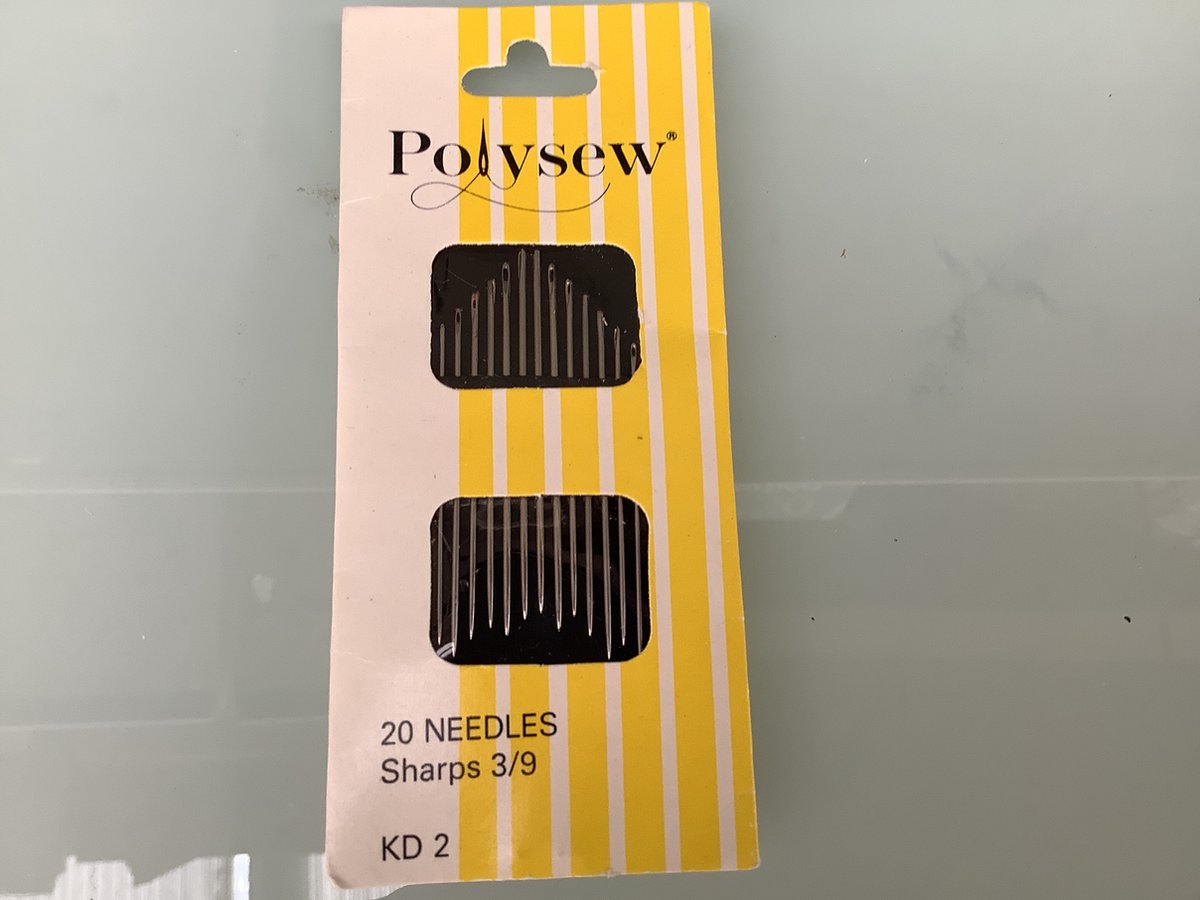 Wvsa.nl naai naalden set. 20 delig. Betweens 5/10. Nikkel.