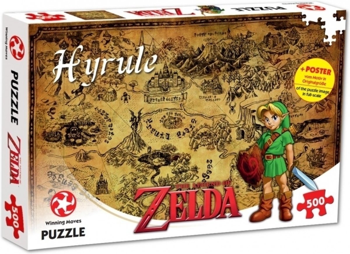 The Legend of Zelda Puzzle - Hyrule Map (500 pieces)