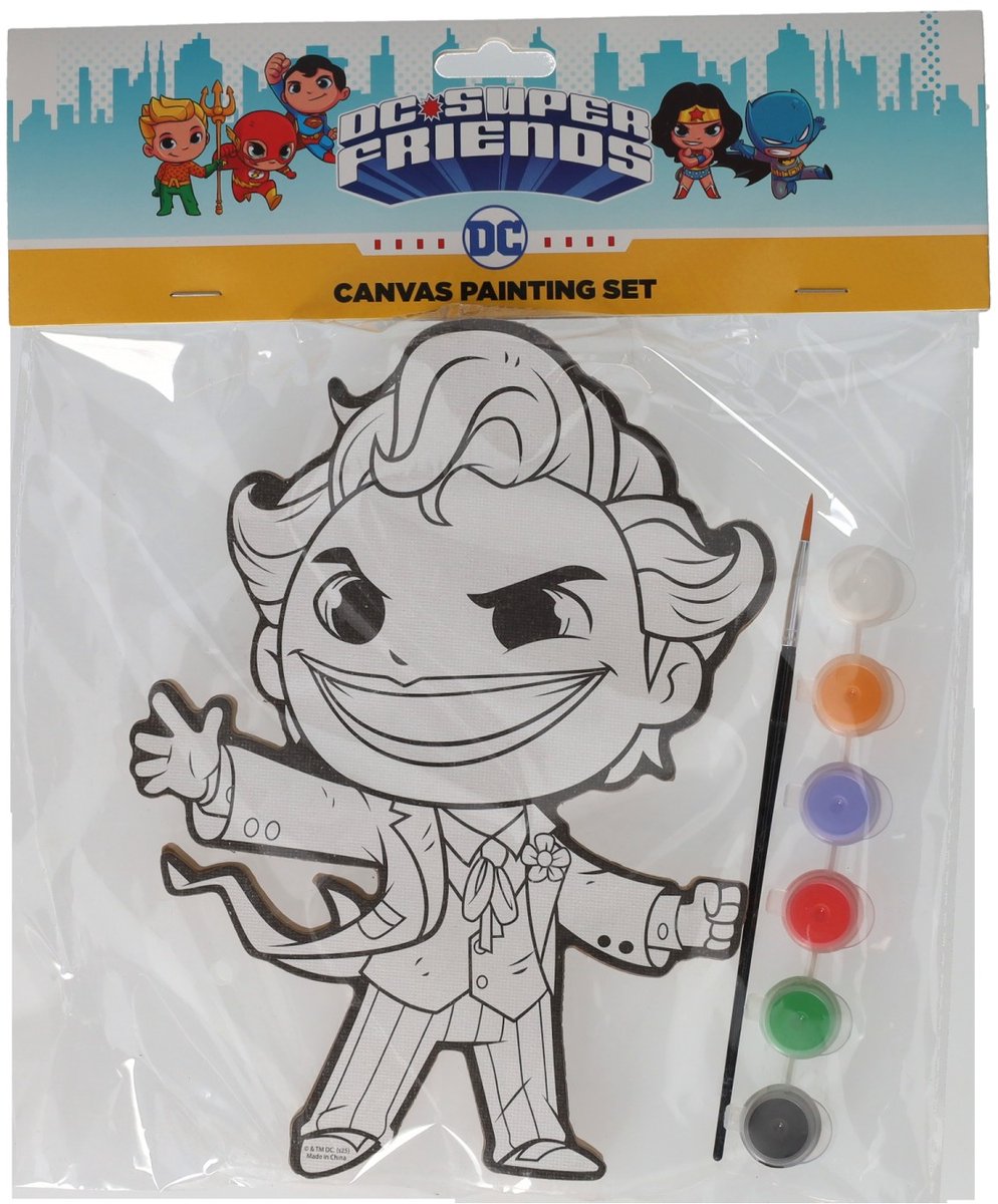 Canvas Schilderen DC Comics - The Joker - incl Penseel en 6 kleuren verf