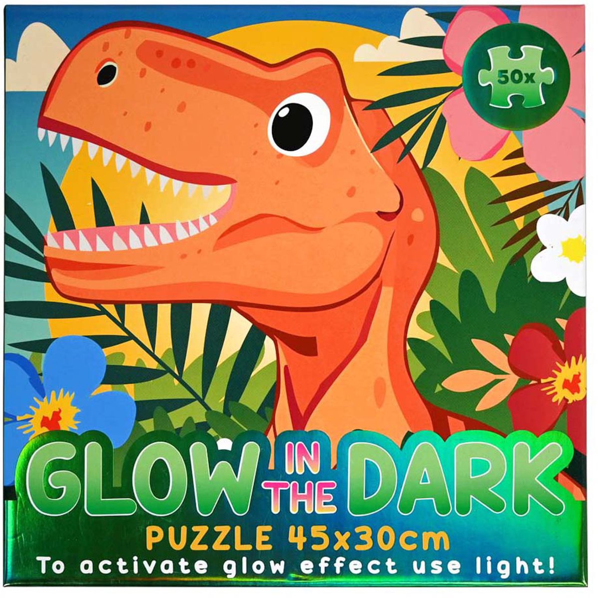 Glow in the Dark Puzzel Jungle - 50st.