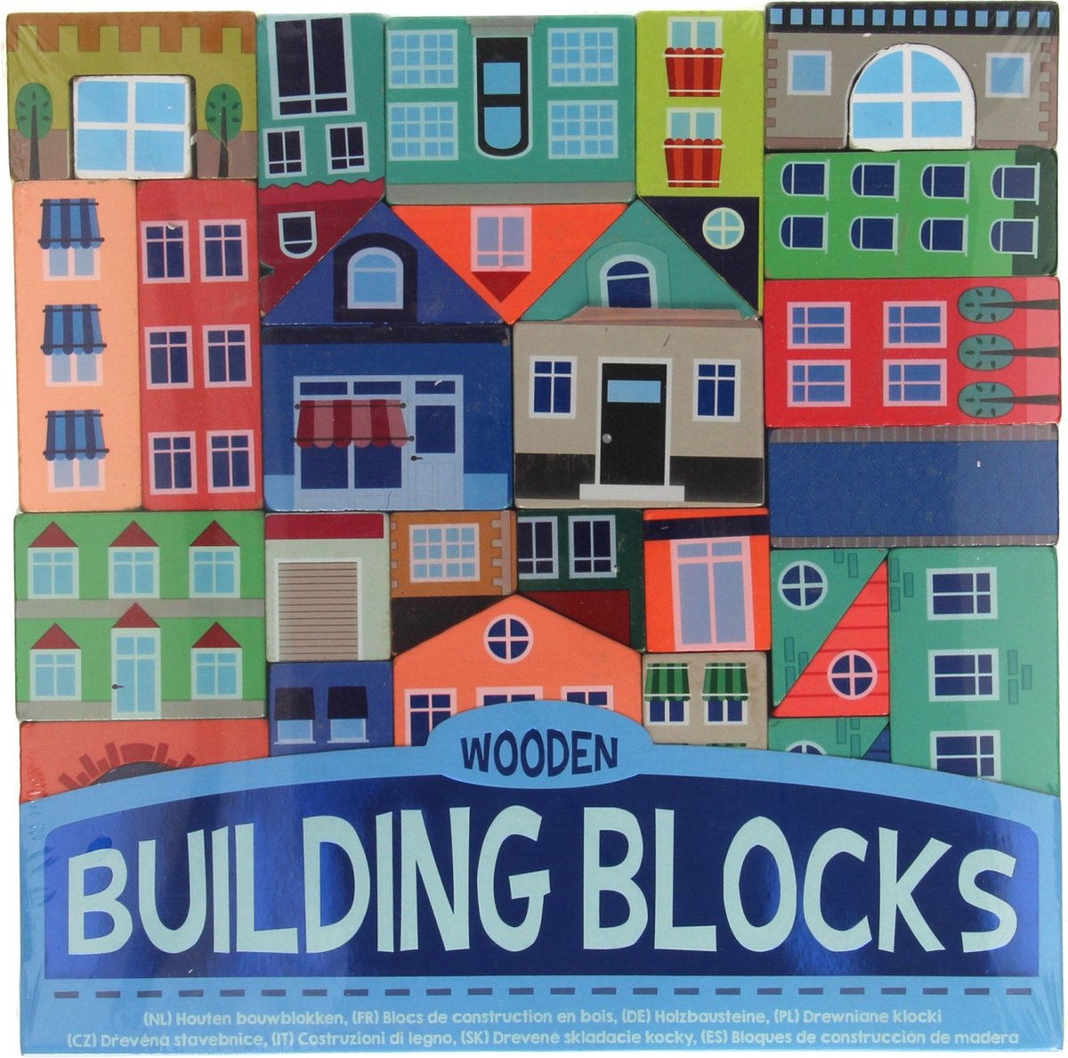 Houten Bouwblokken Stad