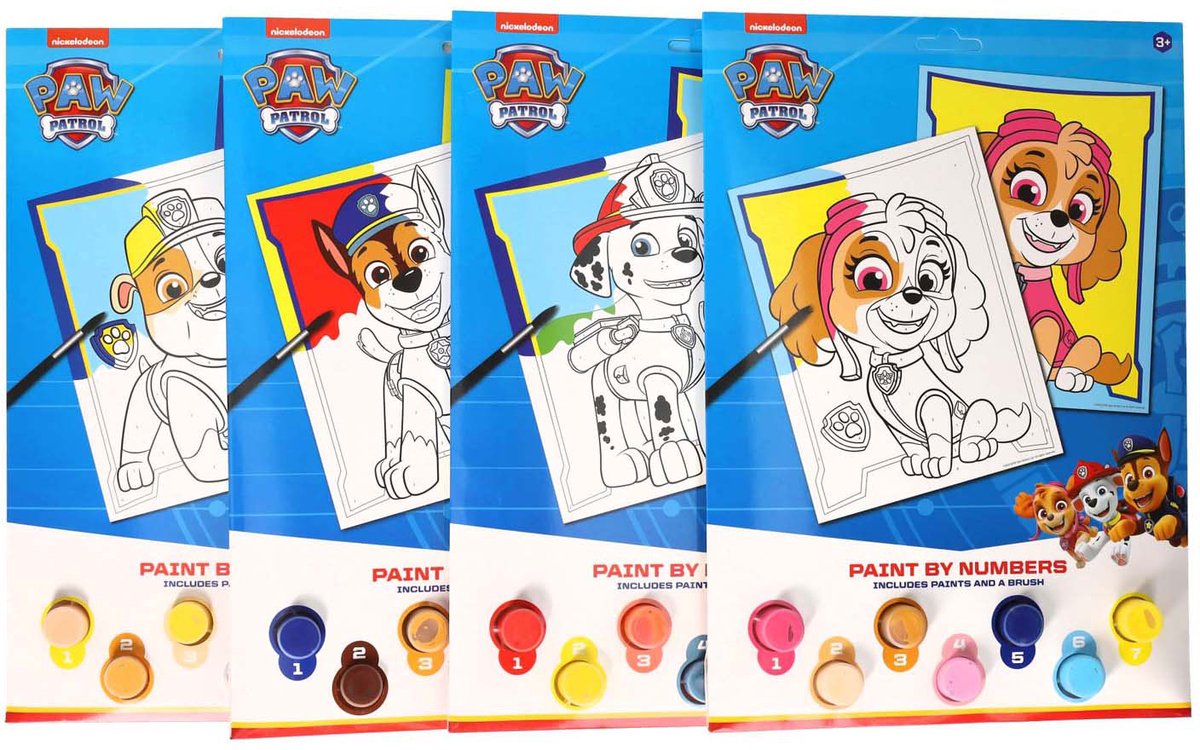 Kleuren op Nummer PAW Patrol