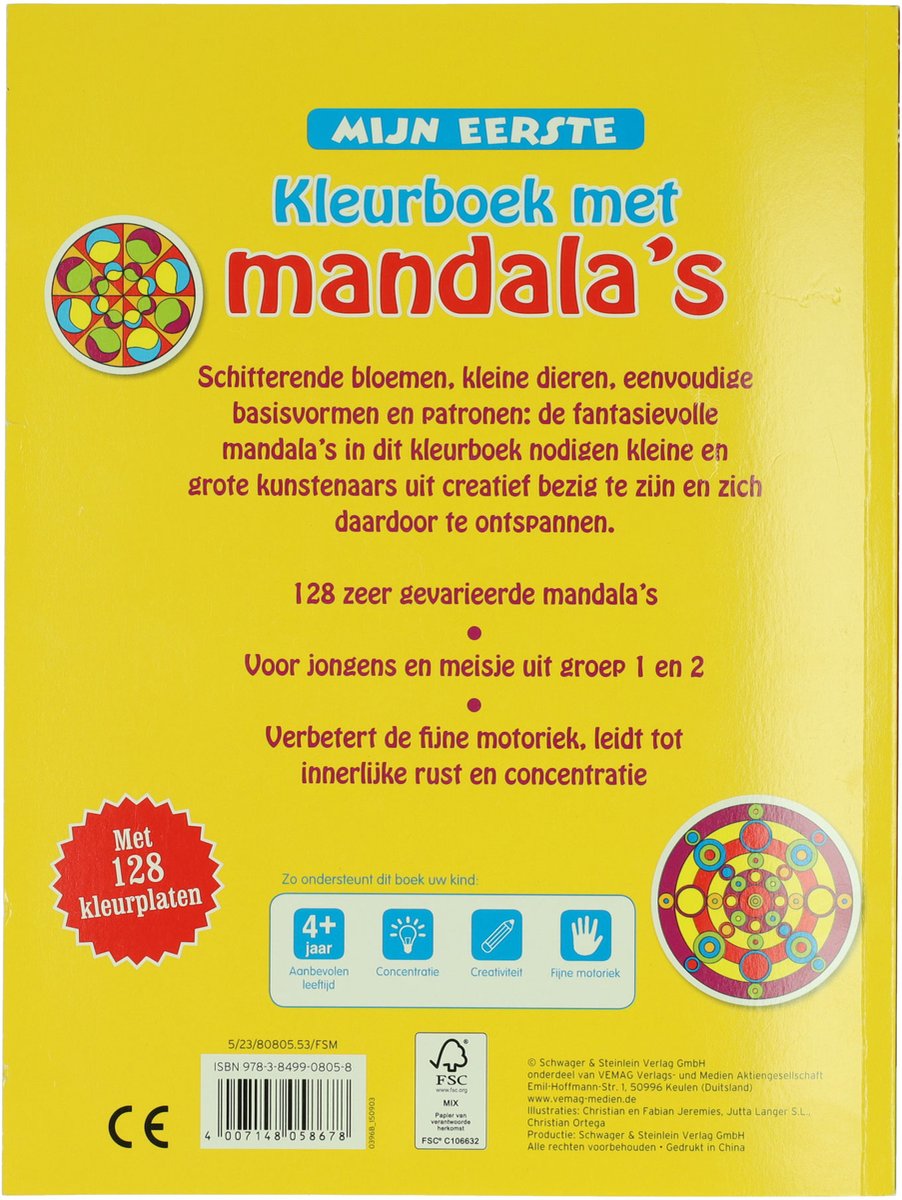 Mijn eerste Kleurboek met Mandalas