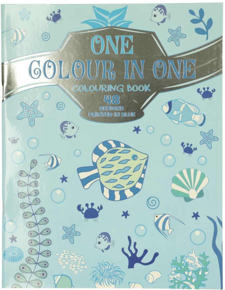 One in One Kleurboek Blauw