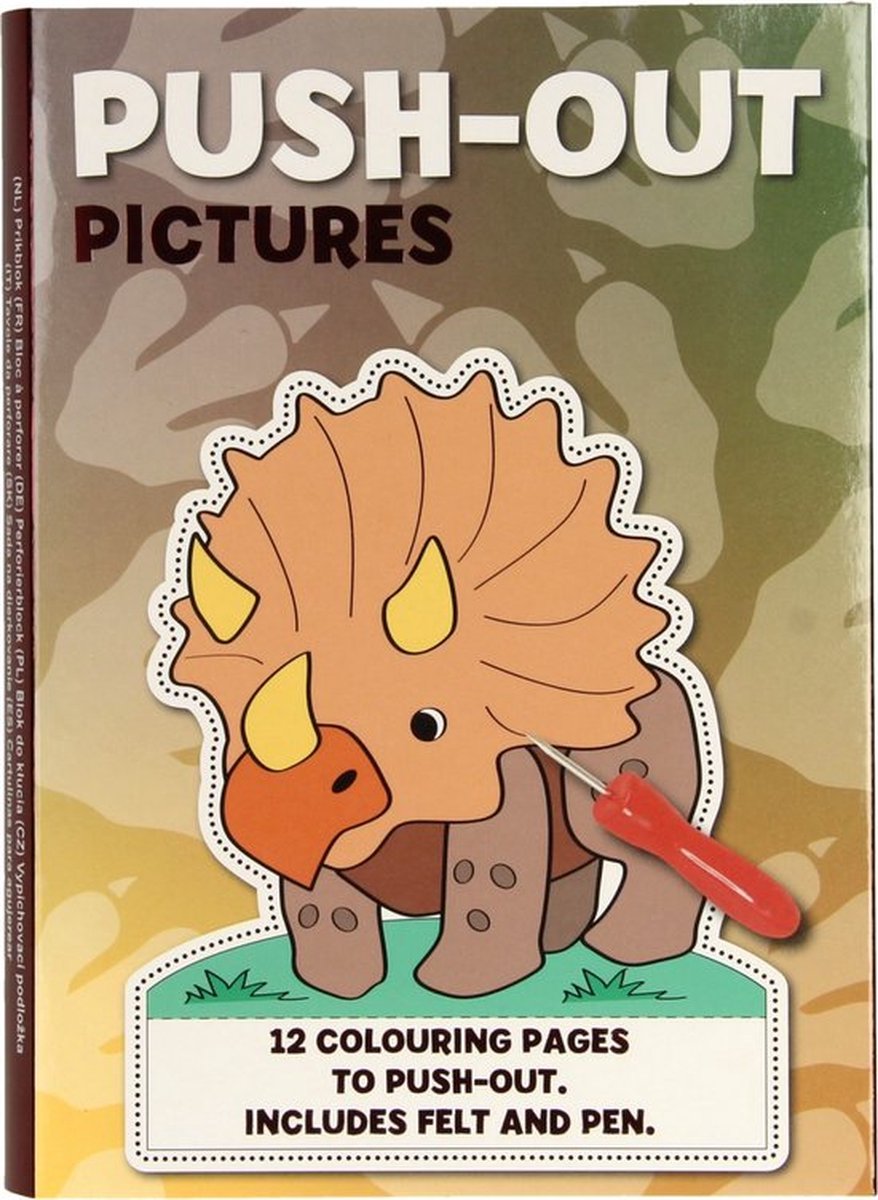 Prikblok voor Kinderen Thema Dinos - Inclusief Prikmat en Prikpen