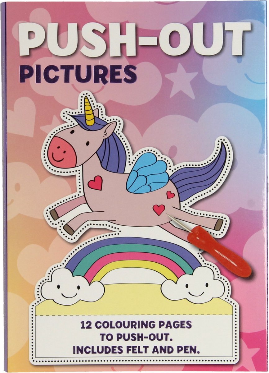 Prikblok voor Kinderen Thema Eenhoorn - Inclusief Prikmat en Prikpen