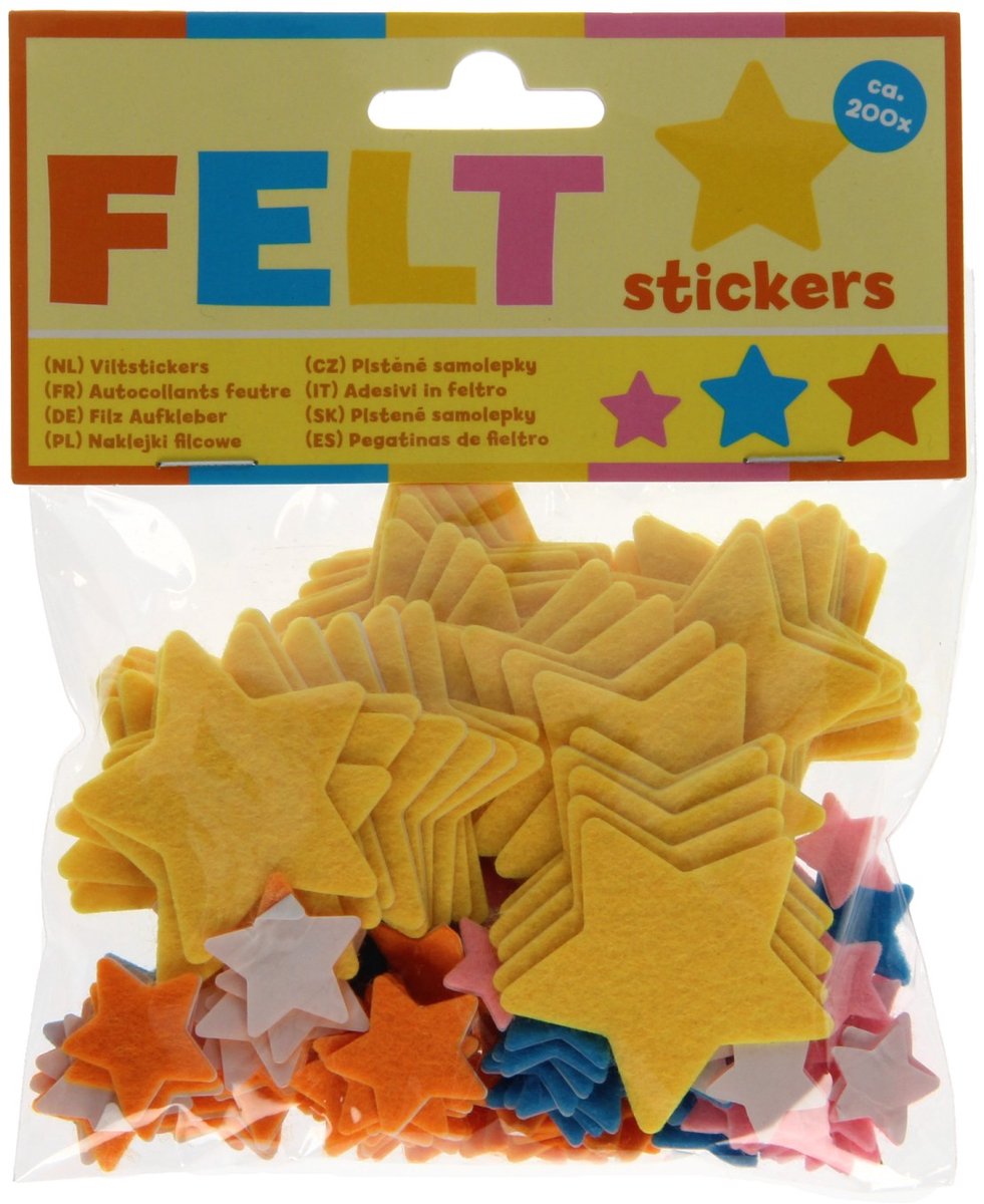 Viltstickers - Sterren, 200st.