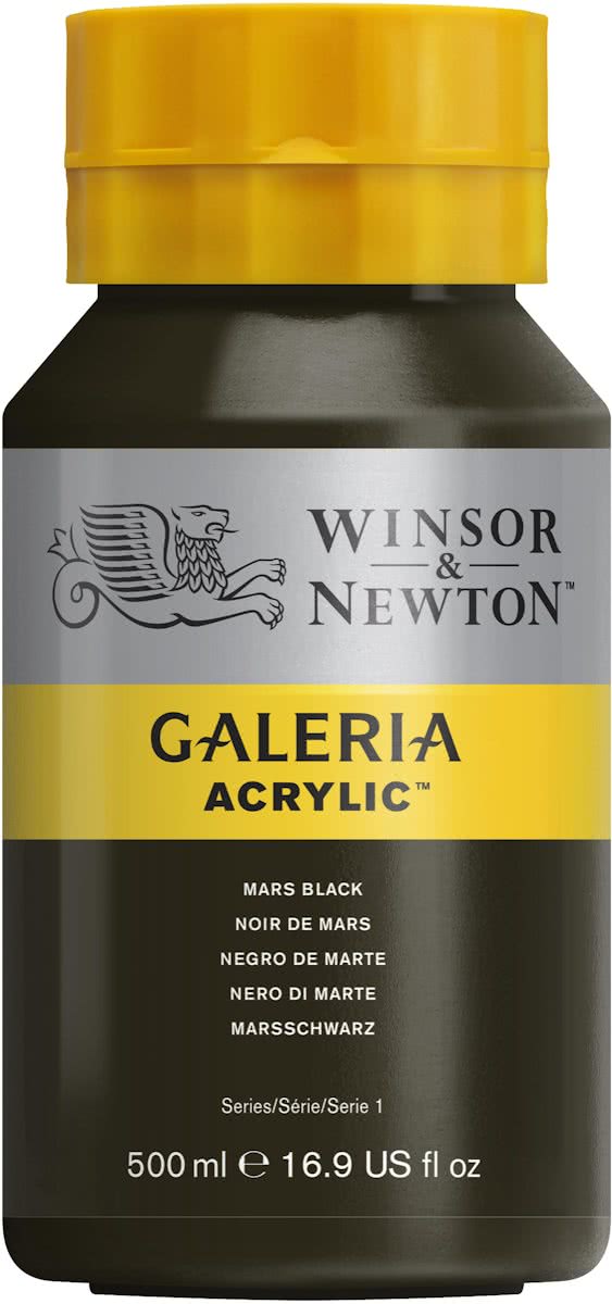 Winsor & Newton Galeria Acryl 500ml Mars Black