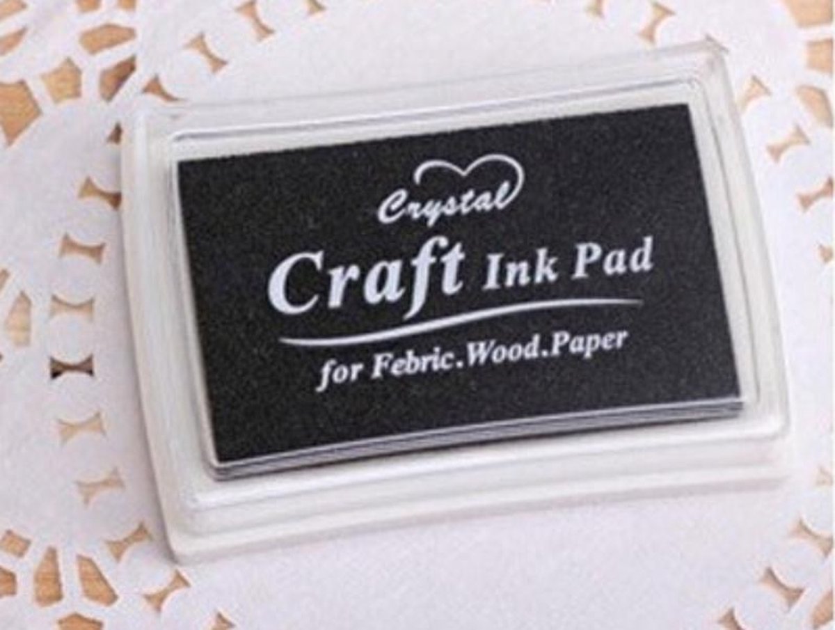 Luxe Stempelkussen - Stempel - DIY - Knutselen - Bullet Journal - Scrapbook Accessories - Inkt Pad  - Verf - Zwart
