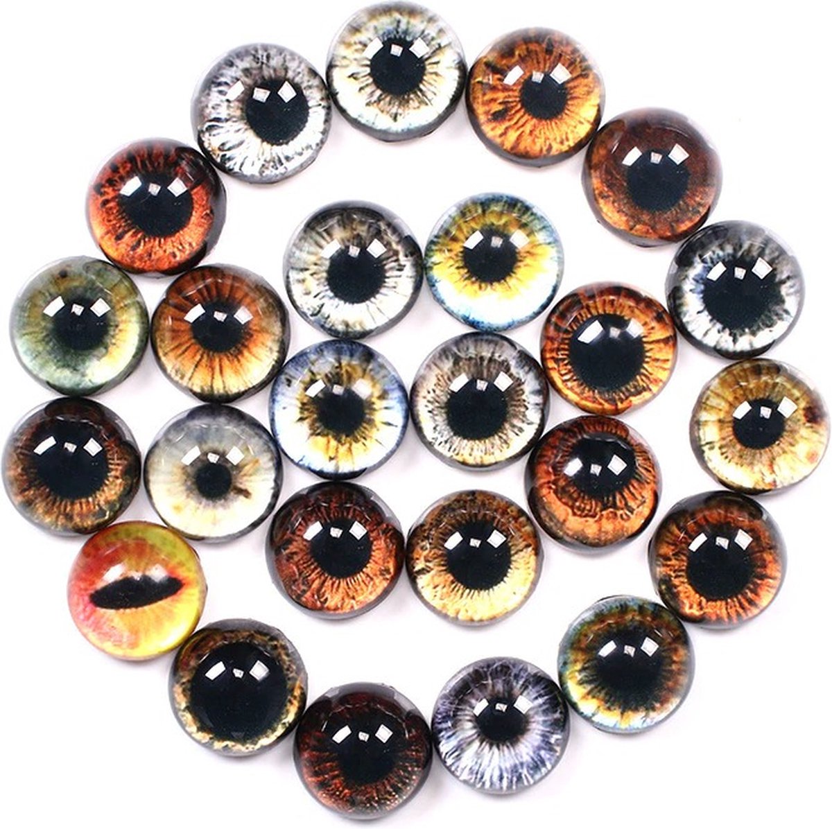   Luxe  jes Dieren 10MM - Hobby - DIY - Accessoires Haken & Breien - Knuffels Maken - Set Amigurumi Ogen 20st