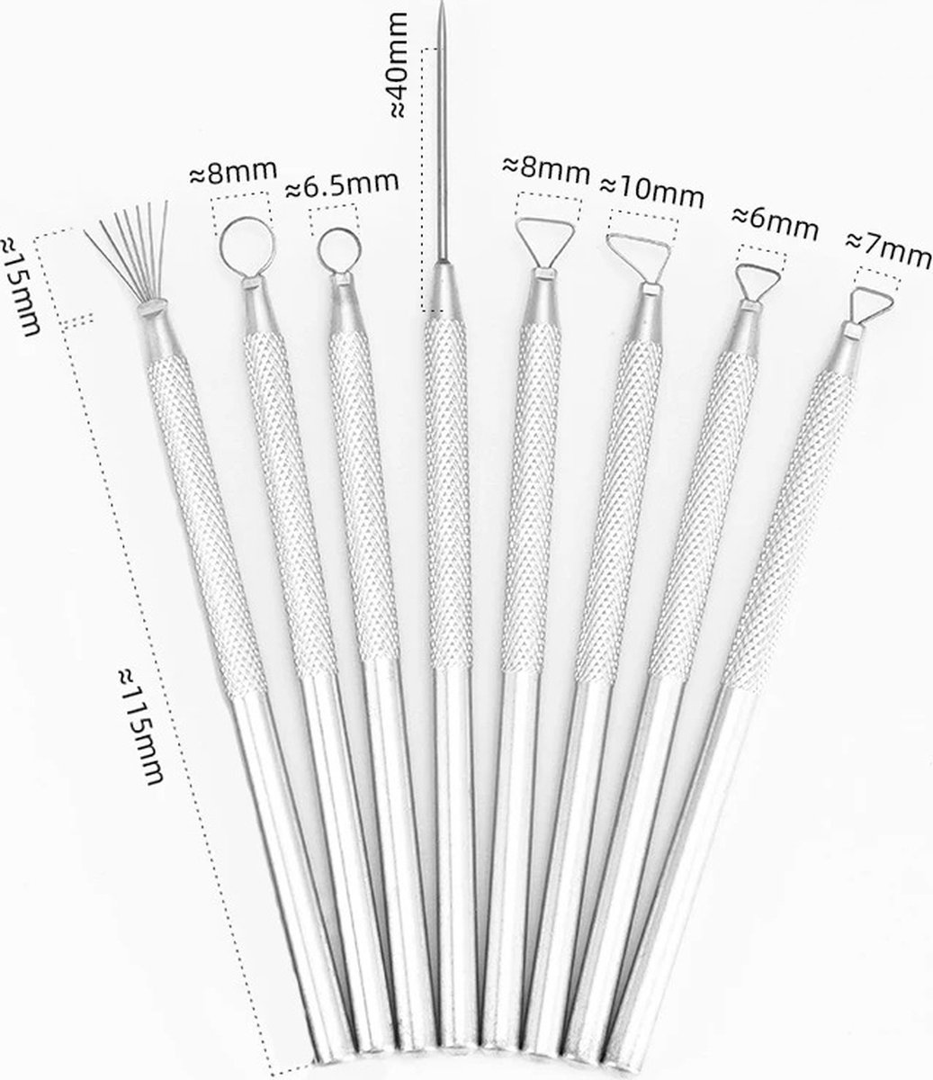   Premium Klei Gereedschapset - Hobby Gereedschap - Handgereedschap - DIY Tools - Sculptuur Tool Set - Gereedschapsset 8st