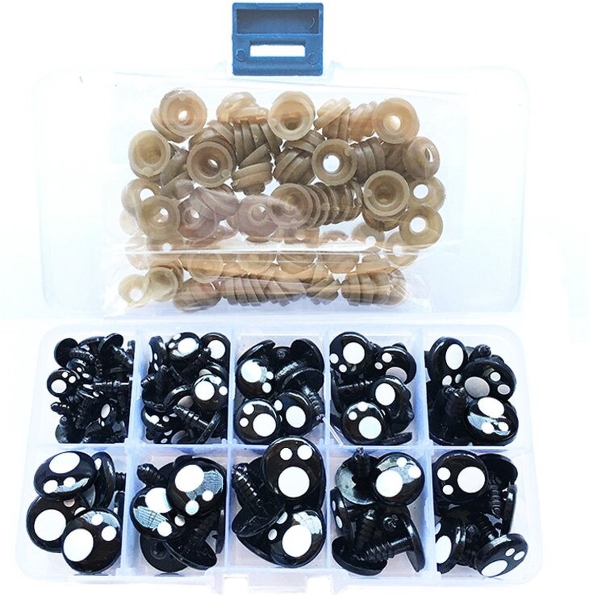   Premium  jes Set 8/16MM - Hobby - DIY - Accessoires Haken & Breien - Knuffels Maken - Amigurumi Ogen 100st
