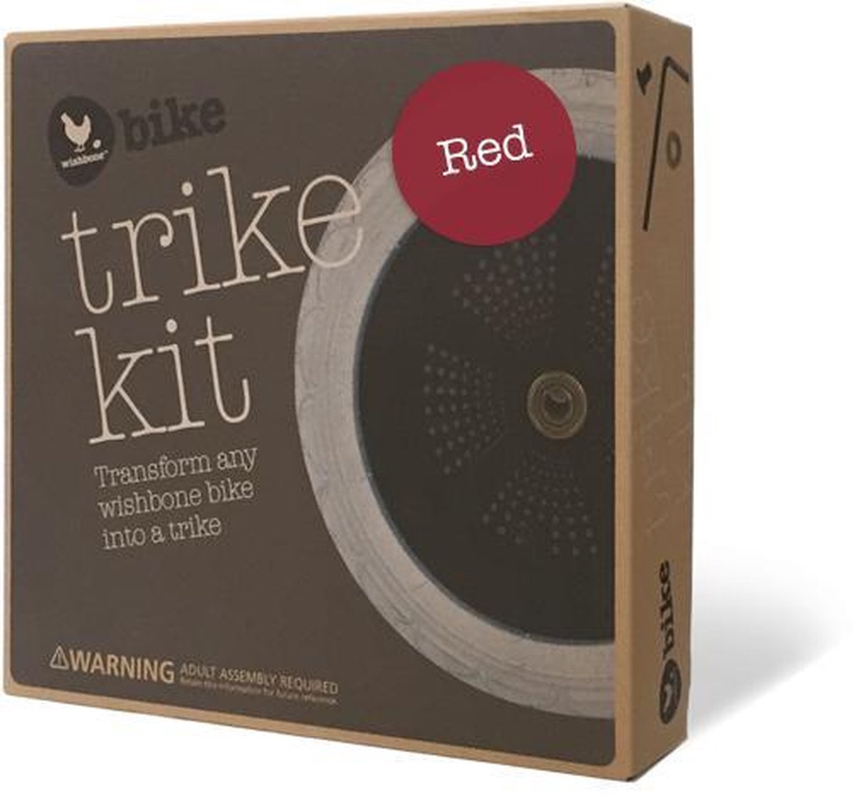 Wishbonebike loopfiets Trike kit Red